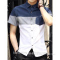 New Fashion Short Sleeve Oxford Dress Casual Shirts for Man